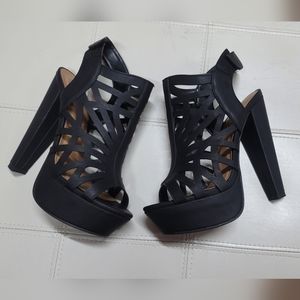 Black High Heel Sandal